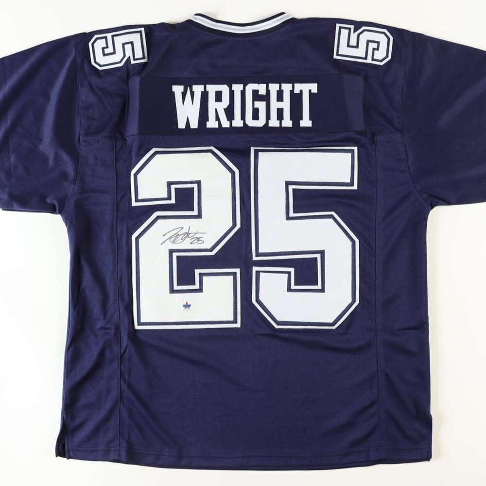 (GameDay) Signed Jersey.  Nahshon Wright Signed Jersey (GameDay) Dallas Cowboys